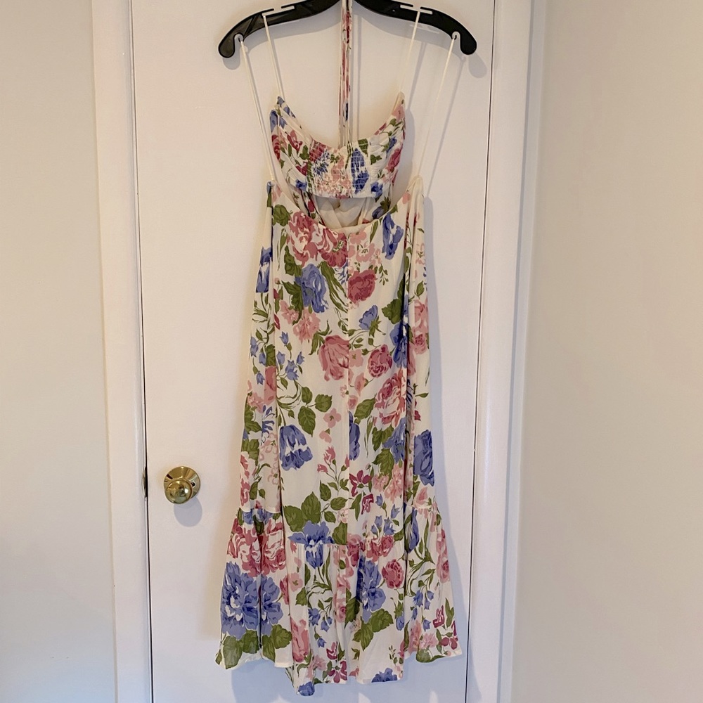 Reformation Riya Cutout Floral Print Midi Dress - Picture 6 of 10